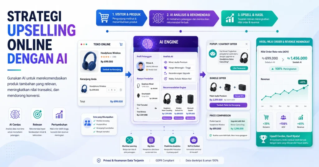 STRATEGI UPSELLING ONLINE DENGAN AI