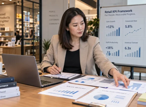 business owner menyusun framework KPI retail yang adil dan terukur