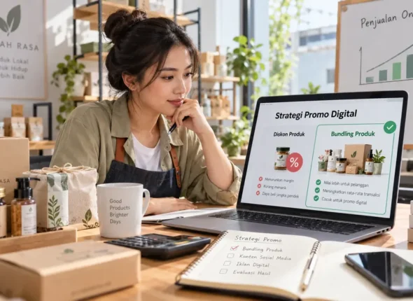 strategi promo digital menggunakan bundle ketimbang diskon produk untuk meningkatkan penjualan